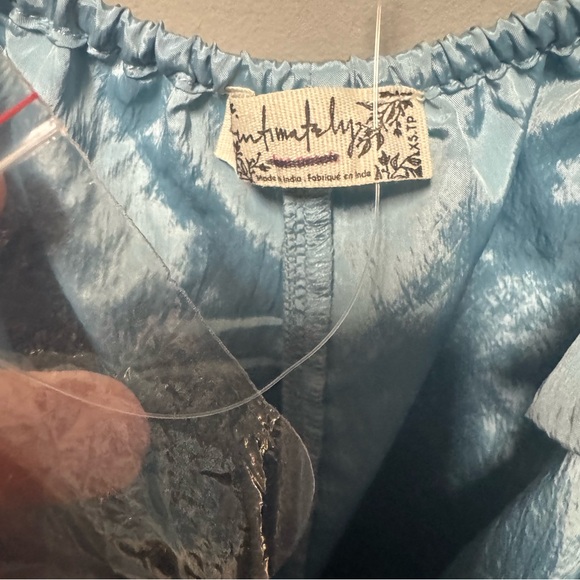 Free People Intimately Forever Young Romper in Milky Blue Size XS RT $78 NWOT - Picture 6 of 6